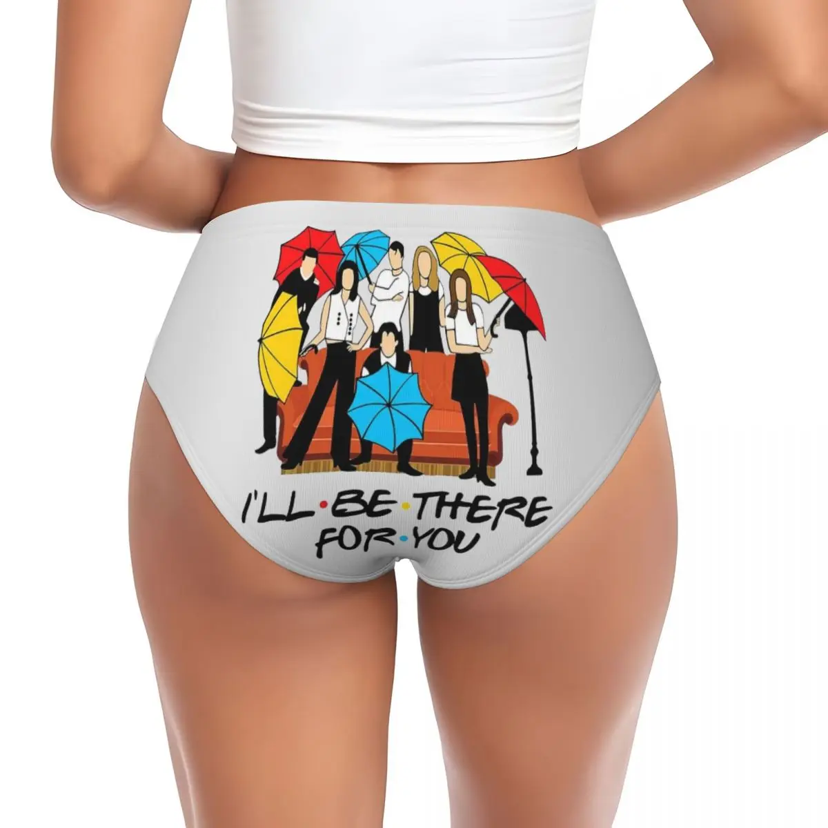 Custom I Will Be The Refor You Brief Panties for Women Comfort Stretch Friends TV Show Underwear