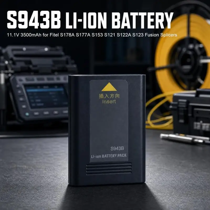 S943B Replacement Li-ion Battery 11.1V 3500mAh for Fitel S178A S177A S153 S121 S122A S123 Fiber Optic Fusion Splicer