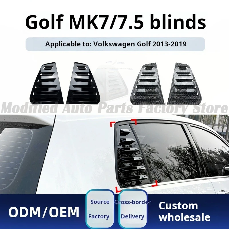 

Suitable for Volkswagen Golf Golf 7 High 7 MK7 7.5 2013-19 Triangular Blinds Car Sticker Modification