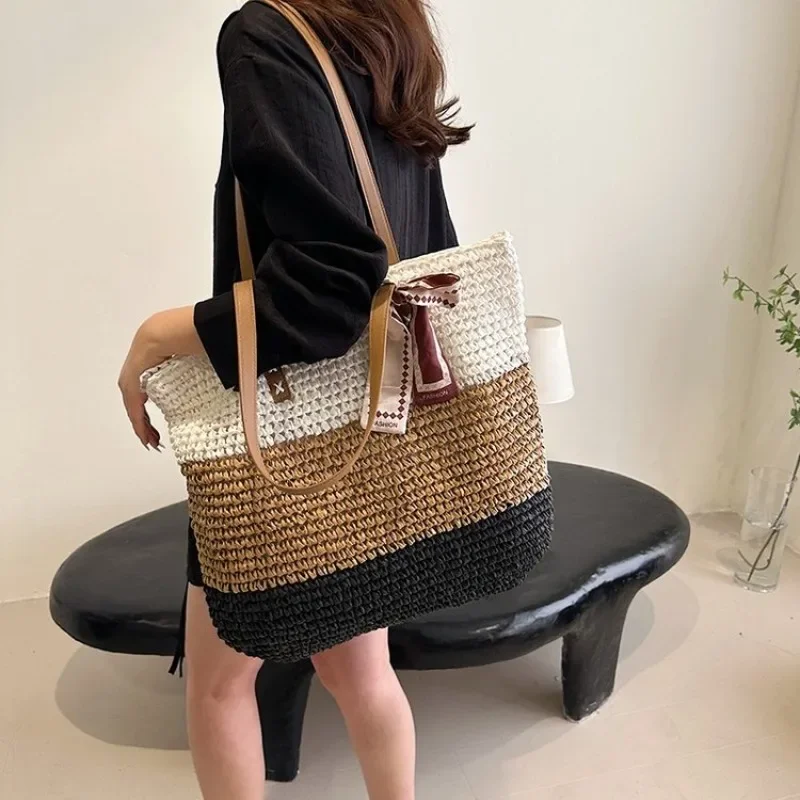 

Designer Diaper Bag For Ladies: Large Capacity Elegant Leather Tote, Minimalist Vintage Crossbody Bag With Paris Letter Logo