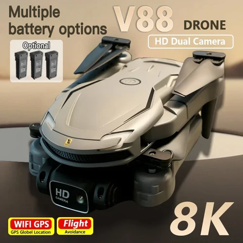 Para Xiaomi V88 Drone 4K Dron profesional HD fotografía aérea Control remoto avión HD cámara Dual Quadcopter RC juguete UAV