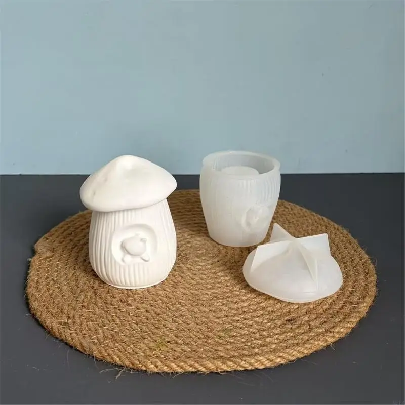 2025 New Unique 3D Mushroom Silicone Mold For Handmade Jewelry Holder And Small Planter