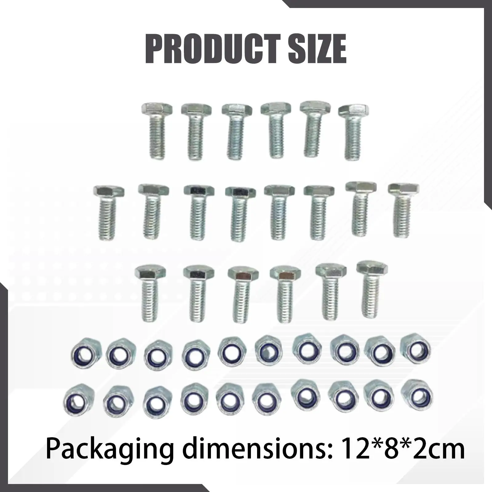 Home Repair Kit Shear Bolts and Nuts Practical Snow Thrower Hardware for Instant Snow Maintenance