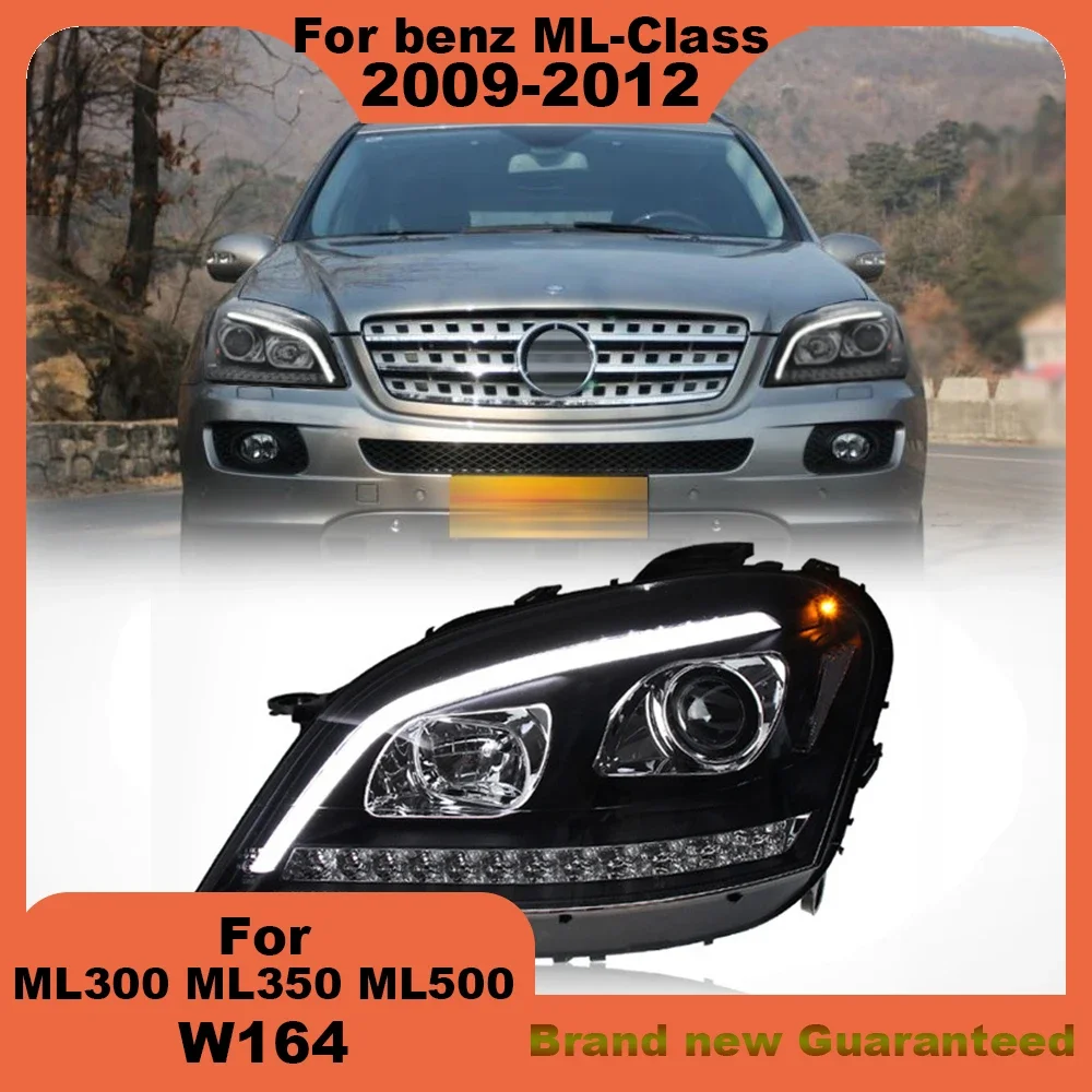 For Mercedes-Benz W164 2009-2012 ML300 ML350 ML500  Modified LED headlamp Laser Lenses Lamp Head Front Light Accessories upgrade