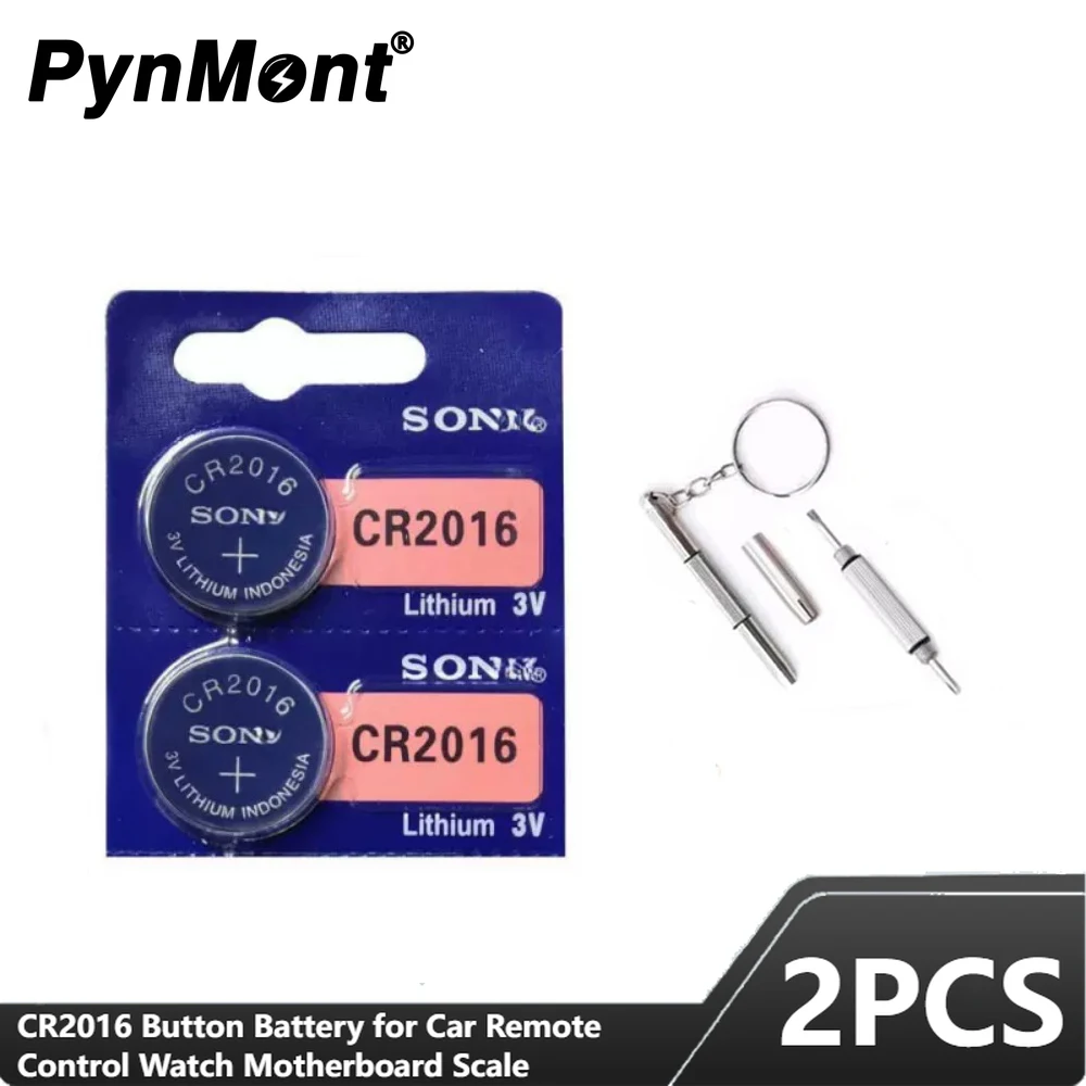 2PCS For SONY CR2032 CR2025 CR2016 CR 2032 Battery BR2025 KCR2025 Car Remote Control Watch Motherboard Scale Button Coin Cell