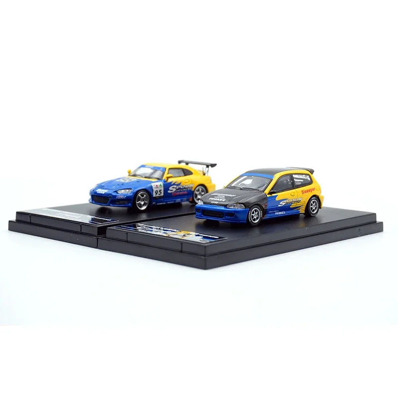 SWในสต็อก1:64ช้อนS2000 EG6 Diecast DioramaรถคอลเลกชันStreetนักรบอาวุธ