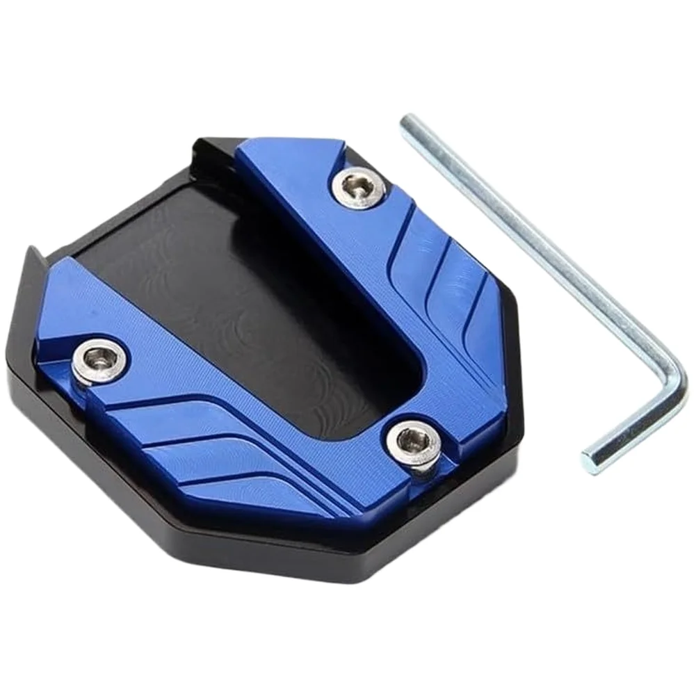 Fits Most Vehicles Kickstand Extension For Stable Parking Black Aluminum Alloy Construction Compact Dimensions