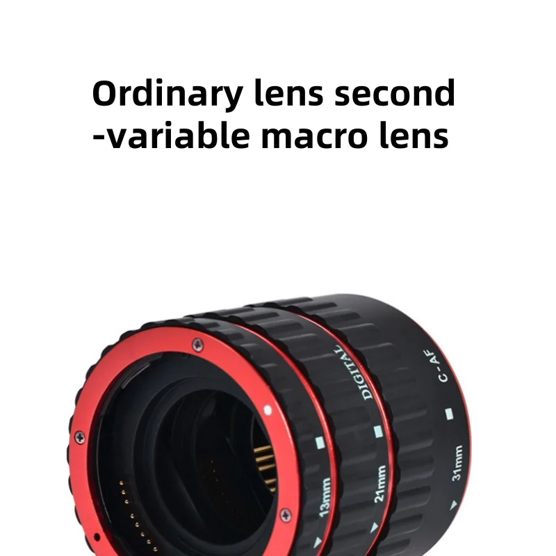 Lens Adapter Auto Focusing Macro Extension Tube Set 3-Piece Focus Rings 13/21/31mm Camera Lens For Canon Accessories