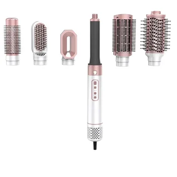 Image New 5 In 1 Hair Styler Electric Hair Dryer Brush Professional Complete Styler 5 In 1 Hot Air Brush