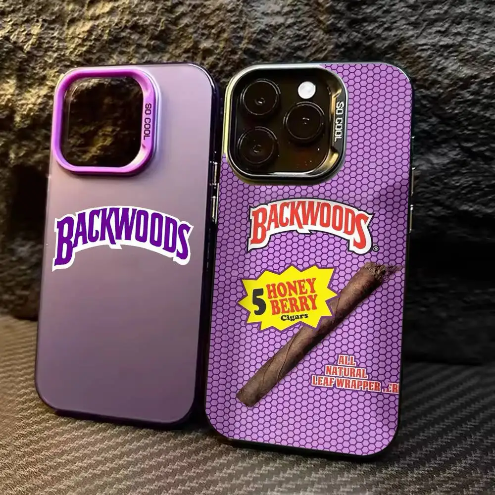 

B-Backwoods wallpaper Phone Case For iPhone 17 16 15 14 13 12 11 Pro Max Plus Silver candy Matte Cover