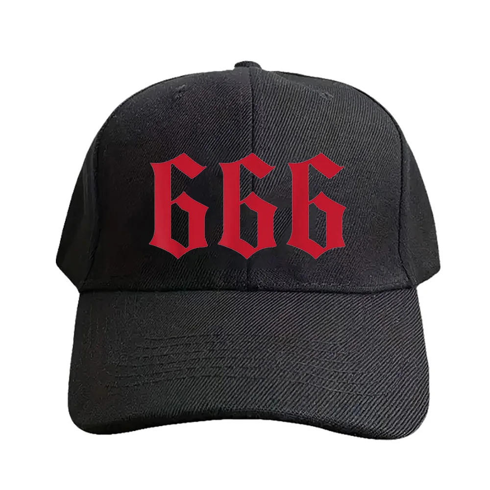 666 Mark of the Beast Satanic Devil Baseball cap Woman Man Adult Casual with Curved Brim adjustable trucker cap couple