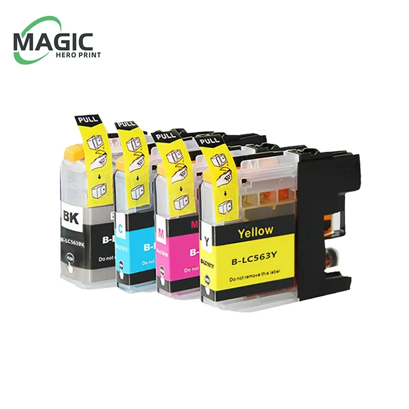 Compatible for LC563XL LC563 ink cartridge for brother MFC- J2310 J2510 J3520 J3720 printerLC 563 LC563 LC-563