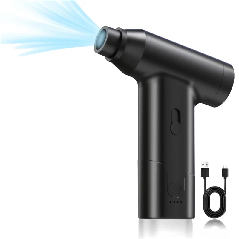 

NEW-Compressed Air Duster, Portable Electric Air Duster For Computer, Car, Home, Office, Cordless Keyboard Cleaner