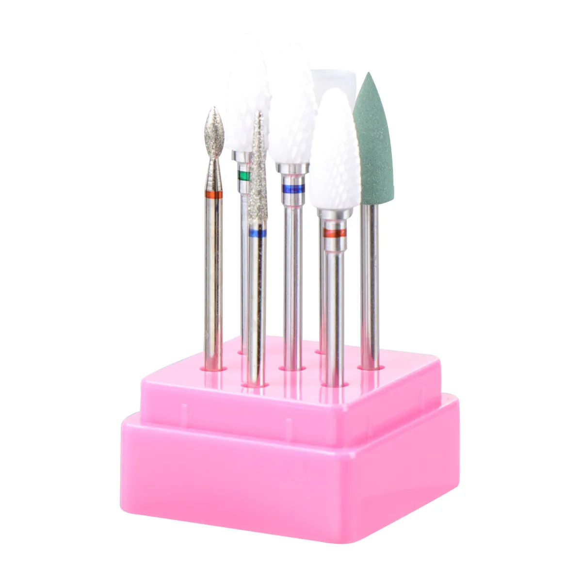 Set Creativo di Punte per Trapano per Unghie, Testine Multifunzionali per Manicure Elettrica e Cura delle Unghie