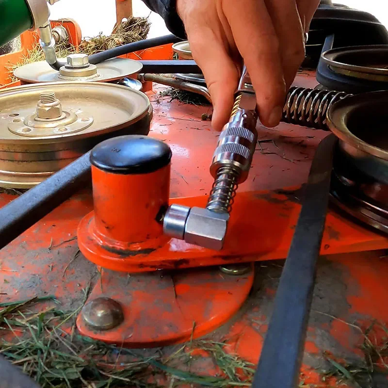 Herramienta de ajuste de acoplador de grasa profesional, acoplador de 90 grados, herramienta de ajuste de grasa, conexión rápida para repuestos de camiones y coches