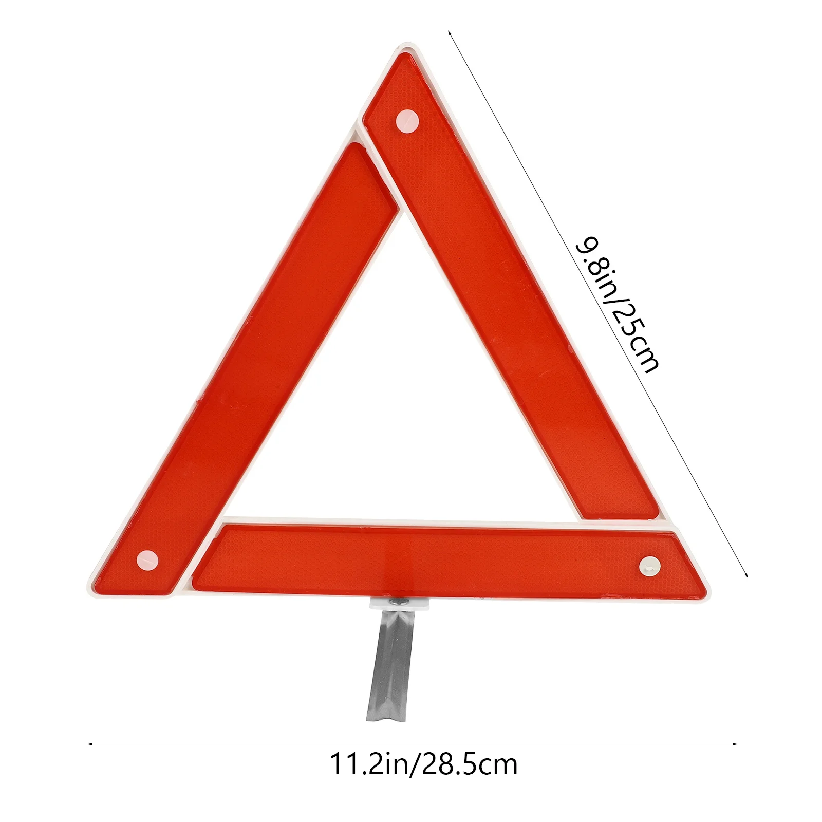 2pcs Car Warning Triangle Auto Safety Triangle Folding Design Road Safety Tool For Vehicle Maintenance Wind Resistant Strong