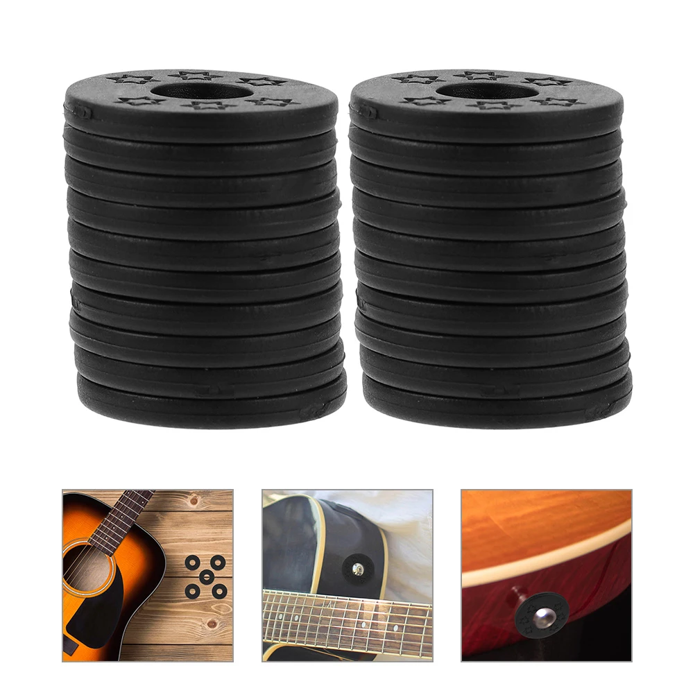 

20 Pcs Guitar Strap Buckle Spacer Locks Accessories Acoustic Component