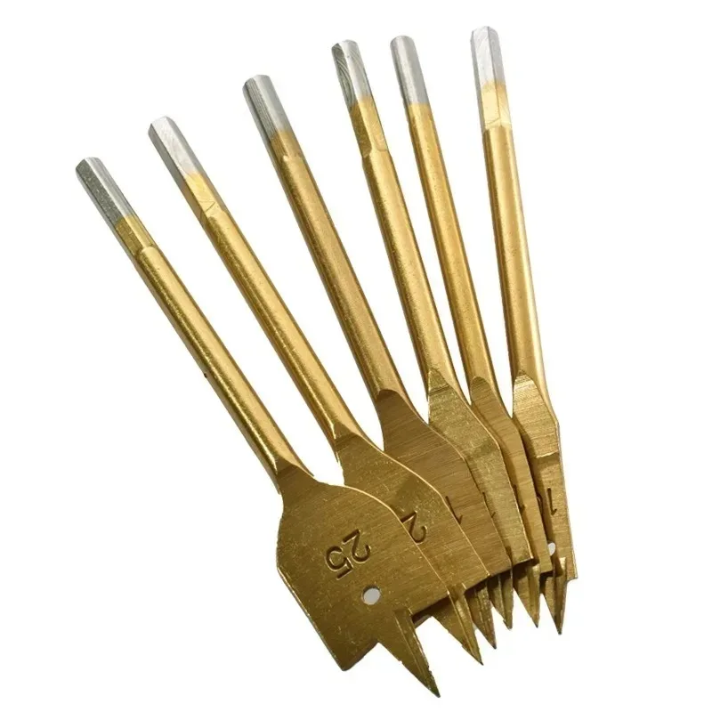 

Шестиугольная ручка 10-25 мм, набор из 6 шт., натуральная трехконечная плоская дрель для деревообработки, открывалка для отверстий, деревянная доска, инструмент для сверления