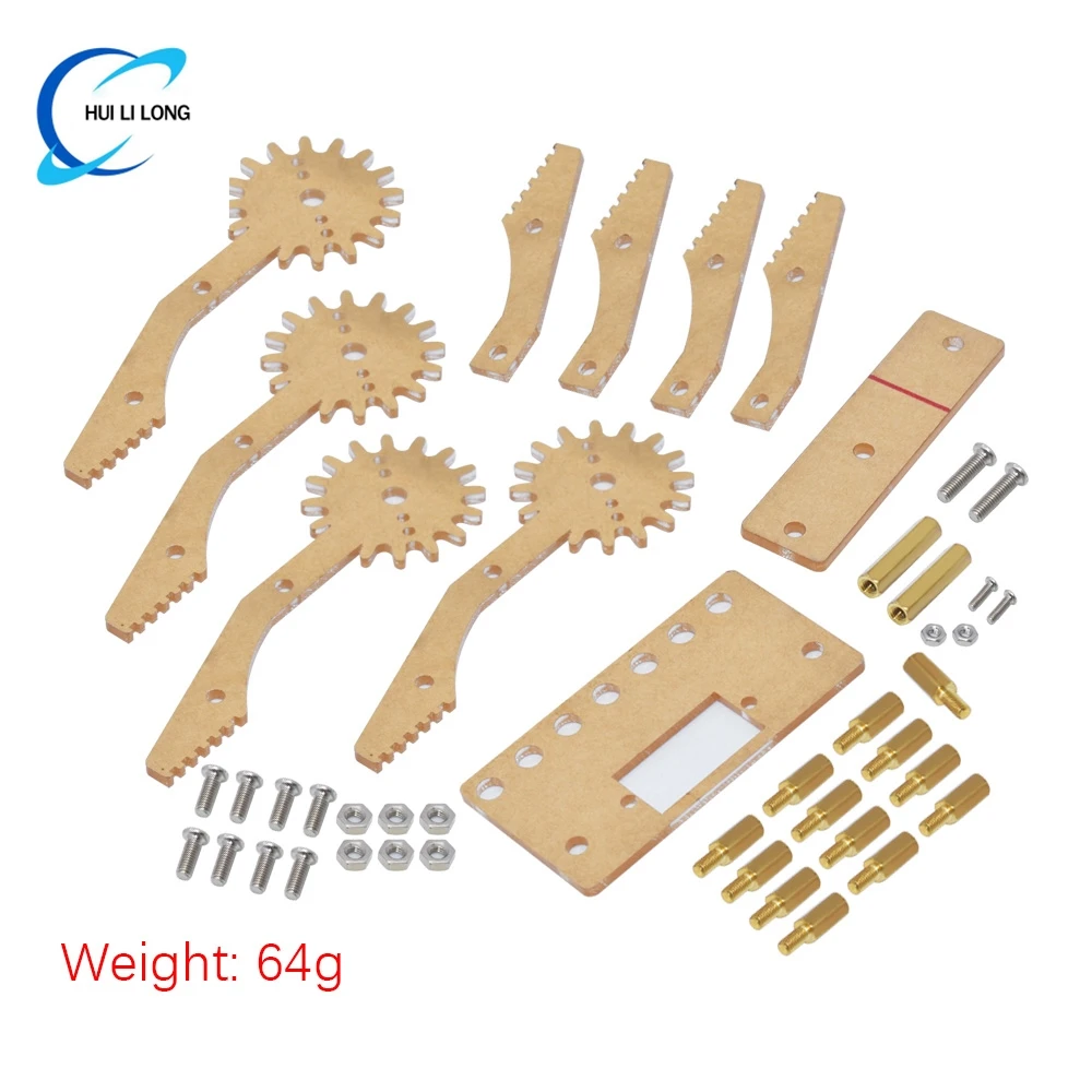 SG90 9g ترس التوجيه قبضة ميكانيكية مناور الملقط الاكريليك خياطة انتزاع متناظرة