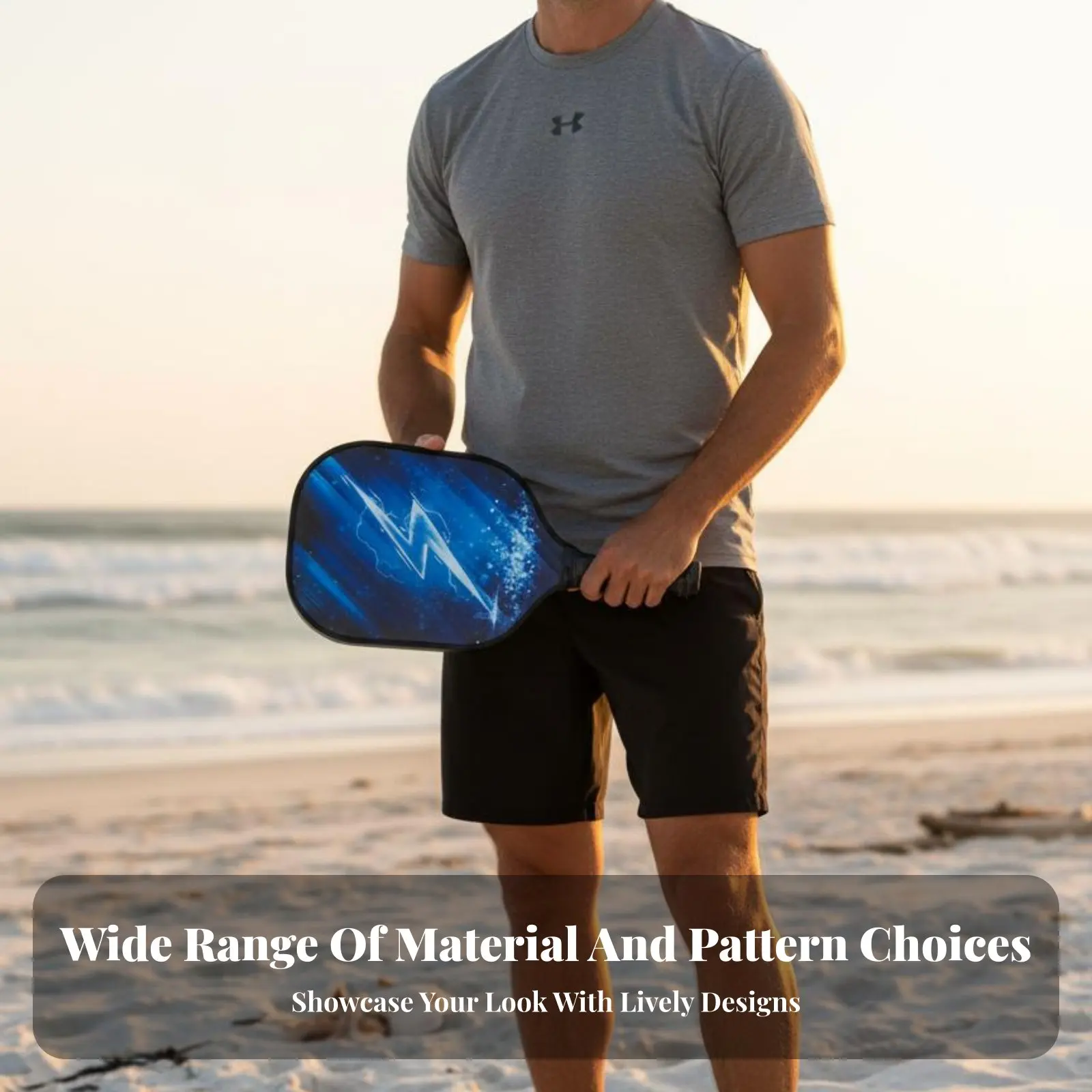 

Pickleball Paddle USAPA Approved Edgeless Pickleball Paddle Wear-Resistant Comfortable Grip for Beach