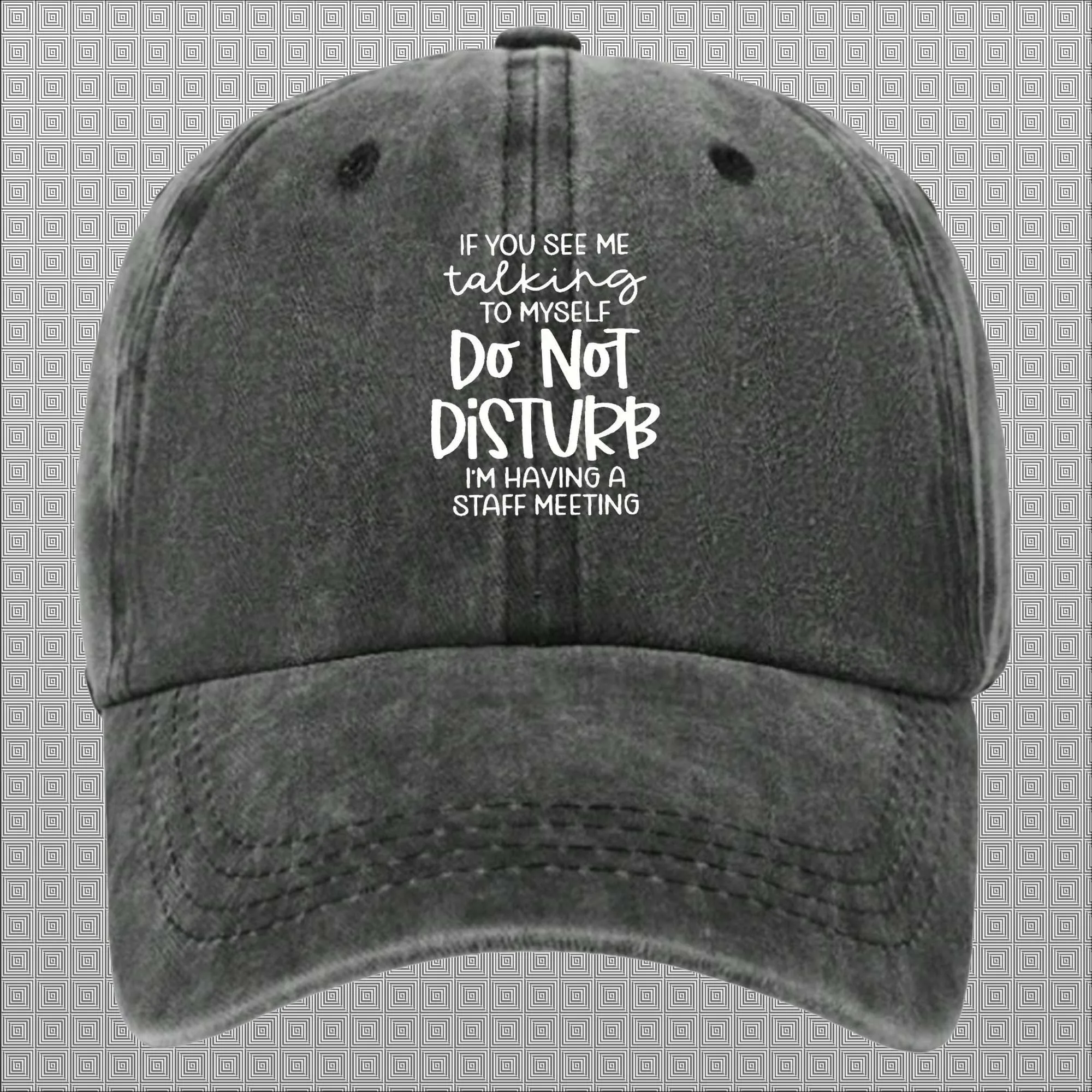 Unisex Vintage Washed Baseball Cap with a Fun Quote: 