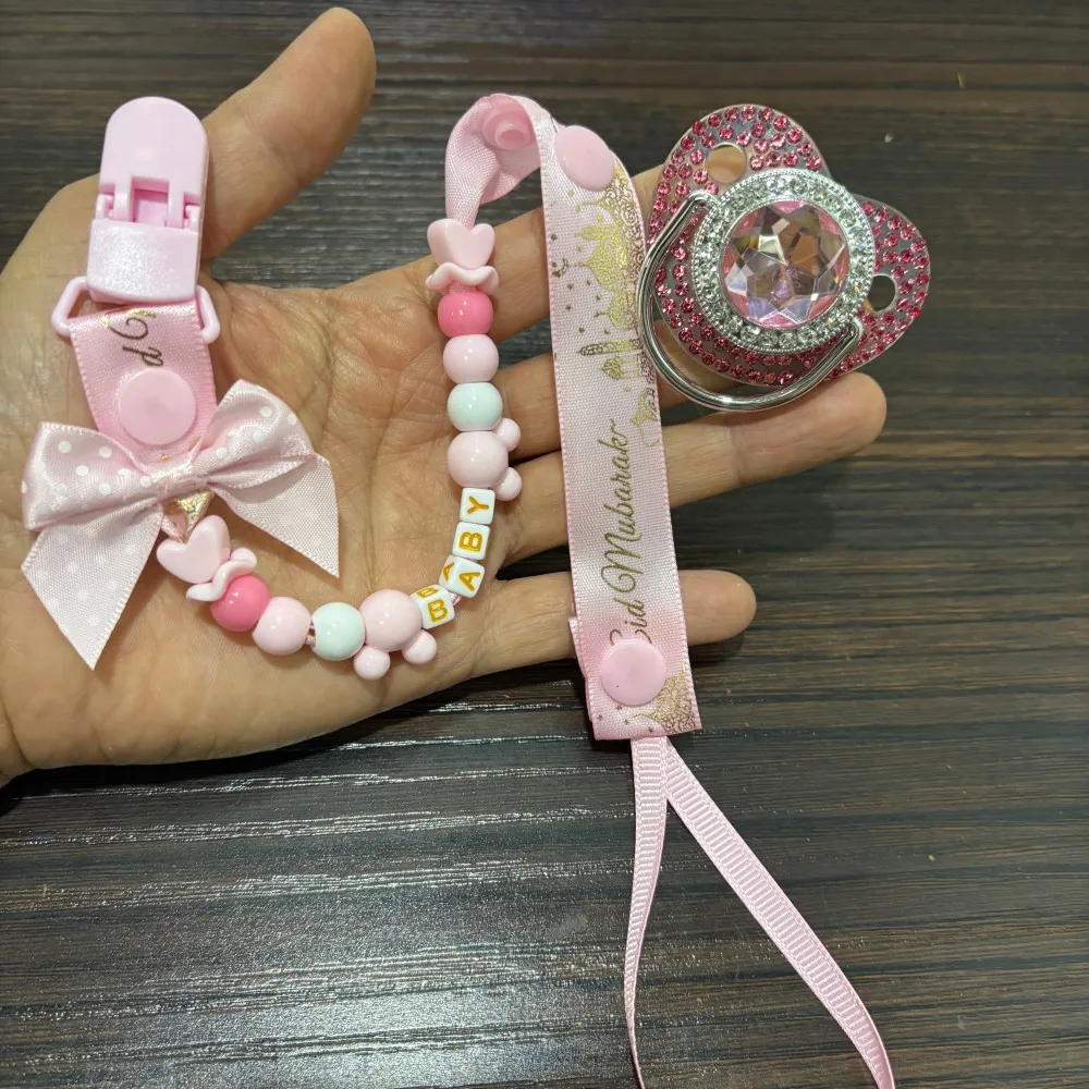 

Arab Inspired Bling Rhinestone Baby Dummy Soother Pacifier for Infants