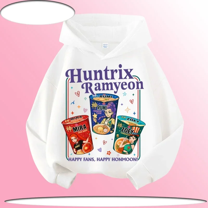 

Толстовка нового стиля осень/зима — свободная и удобная с групповым узором для девочек-демонов — новое издание 2025 года