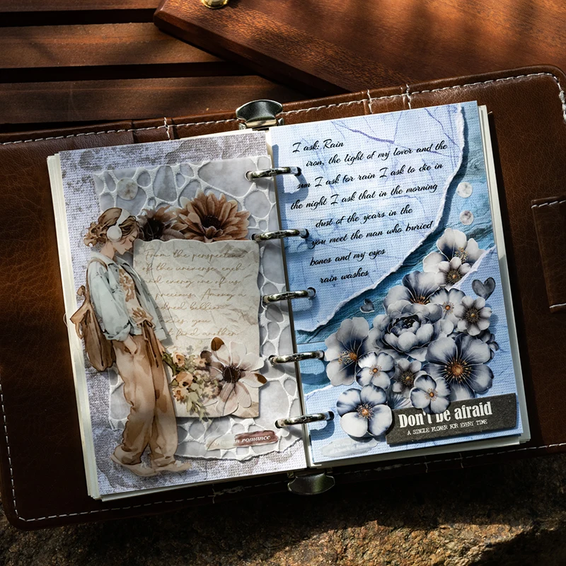 6 bungkus/LOT Seri memo pad kertas segar dekoratif dengan tekstur lembut