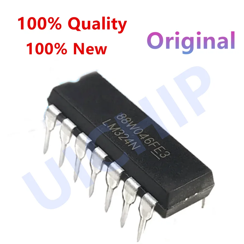 (10pcs) LM324 LM324N DIP-14  Amplifier 324 IC Chipset