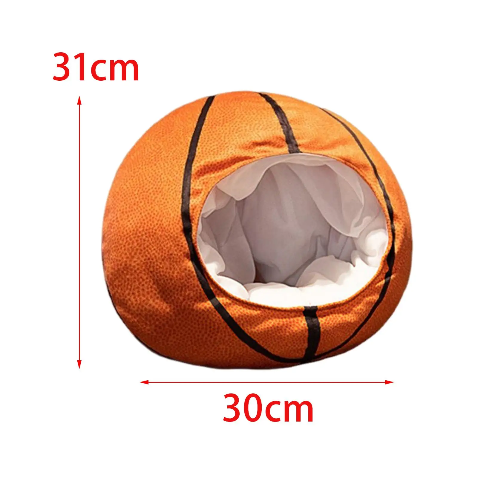 Sombrero de felpa de baloncesto, accesorio para fotografía, vestido divertido, sombreros de niña divertidos para juego de rol de cumpleaños