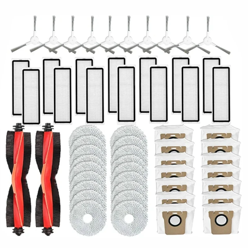 

A13R-For Xiaomi Robot Vacuum X20+, X10+ / X20 Plus, X10 Plus Parts Accessories Main Side Brush Hepa Filter Mop Cloth Dust Bag