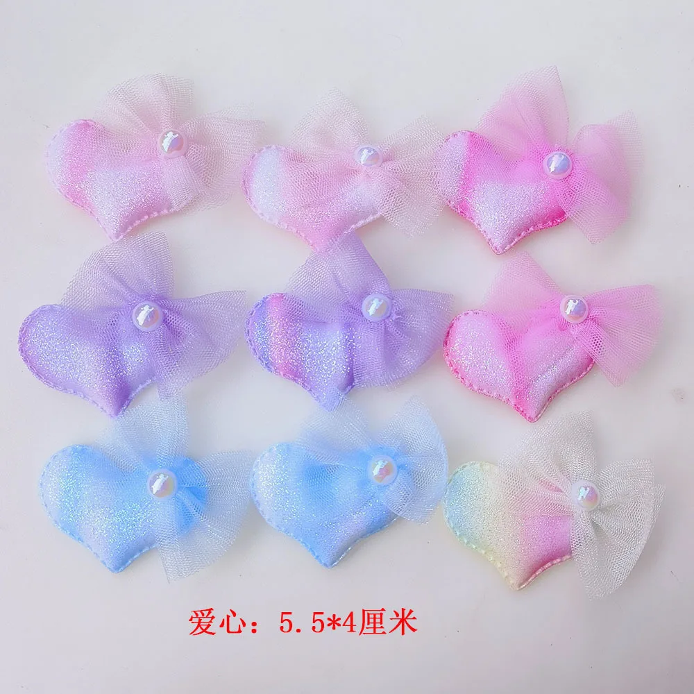 

20 шт./лот, аппликация ручной работы с жемчугом в виде сердца для одежды «сделай сам», шляпа, головные уборы, нашивка для шитья, поделки, перчатки, носки, украшения