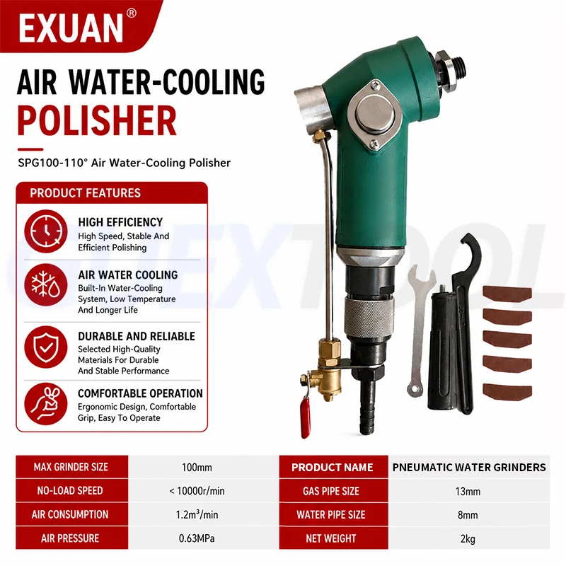 

Wet Air Stone Polishers Pneumatic Water Grinders Air-Powered Wet Sander Marble stone polishing machineFor Concrete Stone Granite