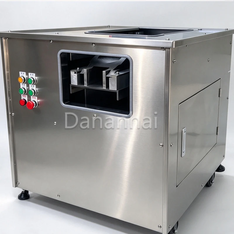 Fish Processing Machine, Commercial Oblique Fish Slicer, Automatic Adjustable Thickness Fish Fillet Cutting Device