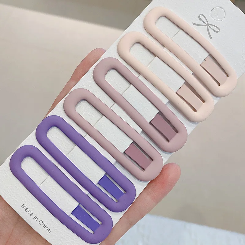 6pc Mode Praktische Vielseitige Morandi Farbe BB Haarnadel Haar Seite Clips für Mädchen Frauen Kinder Childs Damen Haar zubehör – Detail 5