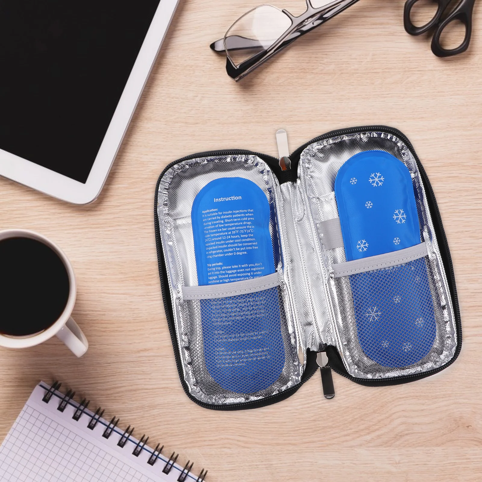 

Insulin Cooler Bag Shockproof Portable Cold Retention For Diabetes Travel Storage Organizer Medicine Pouch Health Care