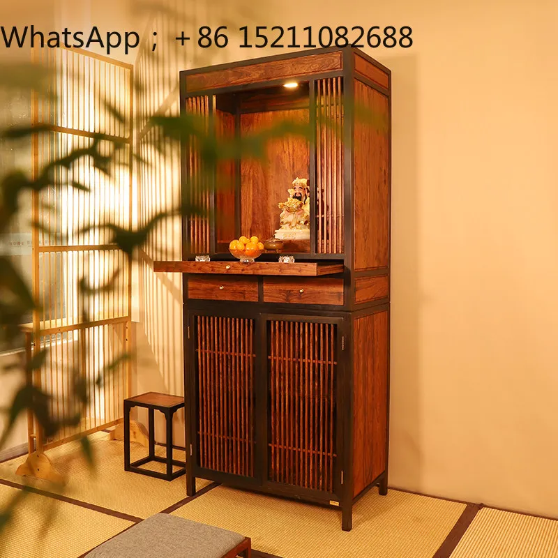 SCY solid wood cabinet, shrine offering table, shrine, Guanyin Buddha statue, tribute seat, God of Wealth incense table