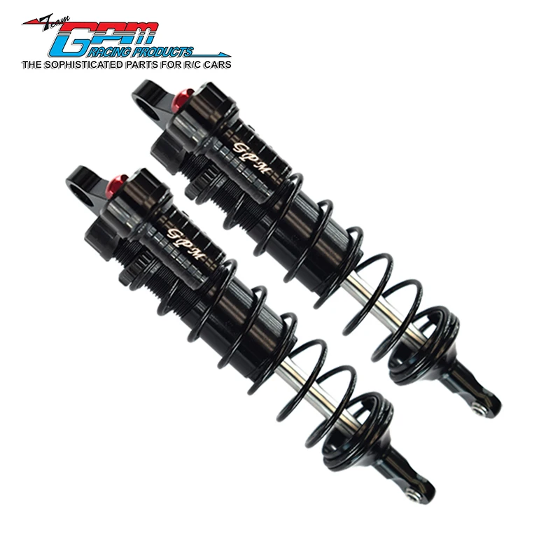 Amortiguadores de resorte ajustables en forma de L delanteros de aluminio GPM para camión Monster Sledge 1/8-95076-4