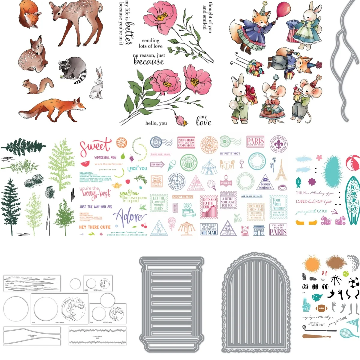 

MAY 2026 NEW Sweet Escape Collection Clear Stamps Metal Cutting Dies Stencil For DIY Scrapbook Craft Decoration Card Supplies