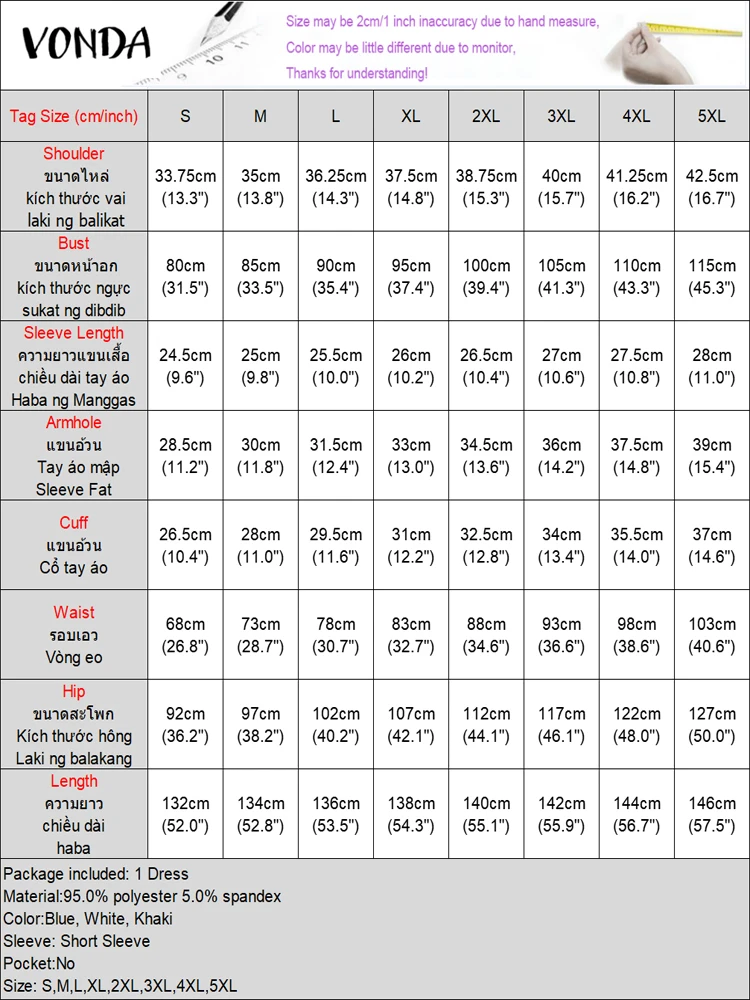 VONDA レディース マキシ丈ワンピース 2025 夏 無地 半袖 カジュアル スリット入りワンピース エレガント オフィスレディー ロングシャツワンピース サマードレス