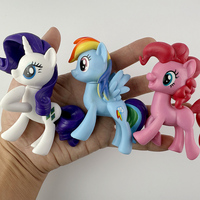 8cm My Little Poni Action Figure Model Cartoon Anime Doll Cake Decoration Girls Collecting Classic Toys Kids Gifts