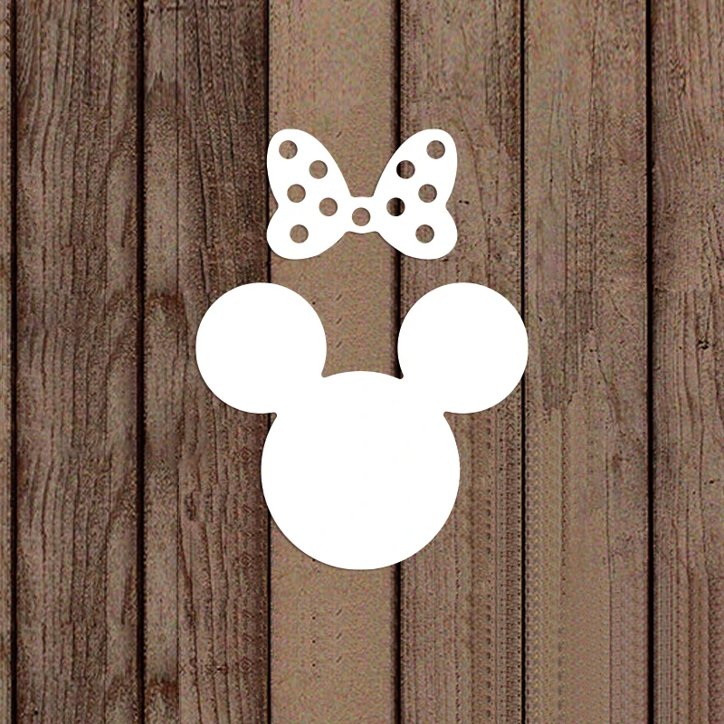 Disney Cutting Dies Mini Mickey Mouse Head Diecut for DIY Scrapbooking Embossing Paper Cards Crafts Making New 2022 Dies