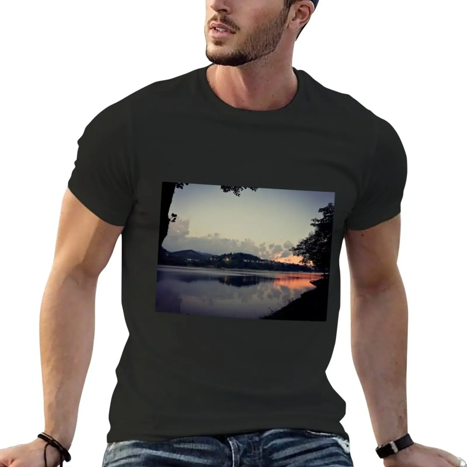 

Landscape picture T-Shirt plus sizes funnys mens plain t shirts