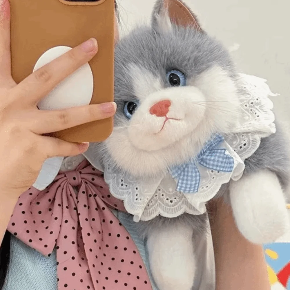 Interactive Ragdoll Cat Simulation Cat Fluffy Soft Stuffed Cat Realistic Cute Simulated Kitten Model Gifts