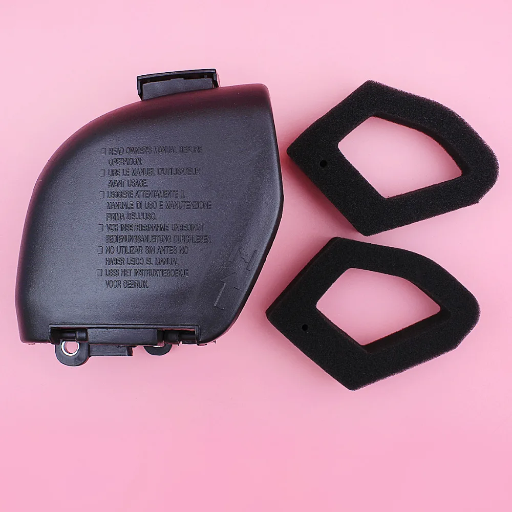 Air Filter Cover Assembly For Honda GX35 GX35NT HHT35S Lawn Mower Engine Part with 2pcs Air Filter Element Garden Tool Parts