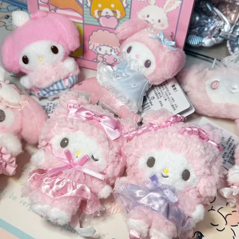 New Dreamy Ballet My Sweet Piano Anniversary Plush Keychain cute Anime Kuromi  Melody Wish Me Mell toy Small Pendant Accessories