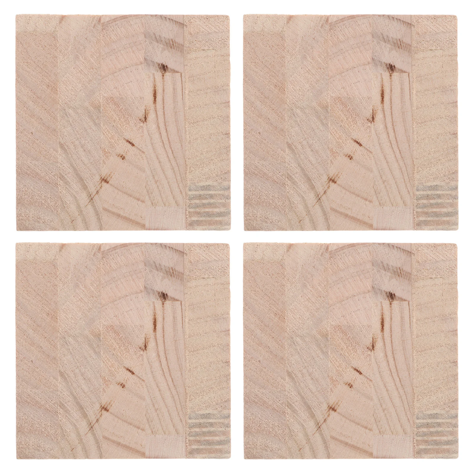 

4Pcs Wooden Furniture Risers Square Bed Desk Leg Riser Chair Table Height Pads Anti-Slip Furniture Feet Protectors