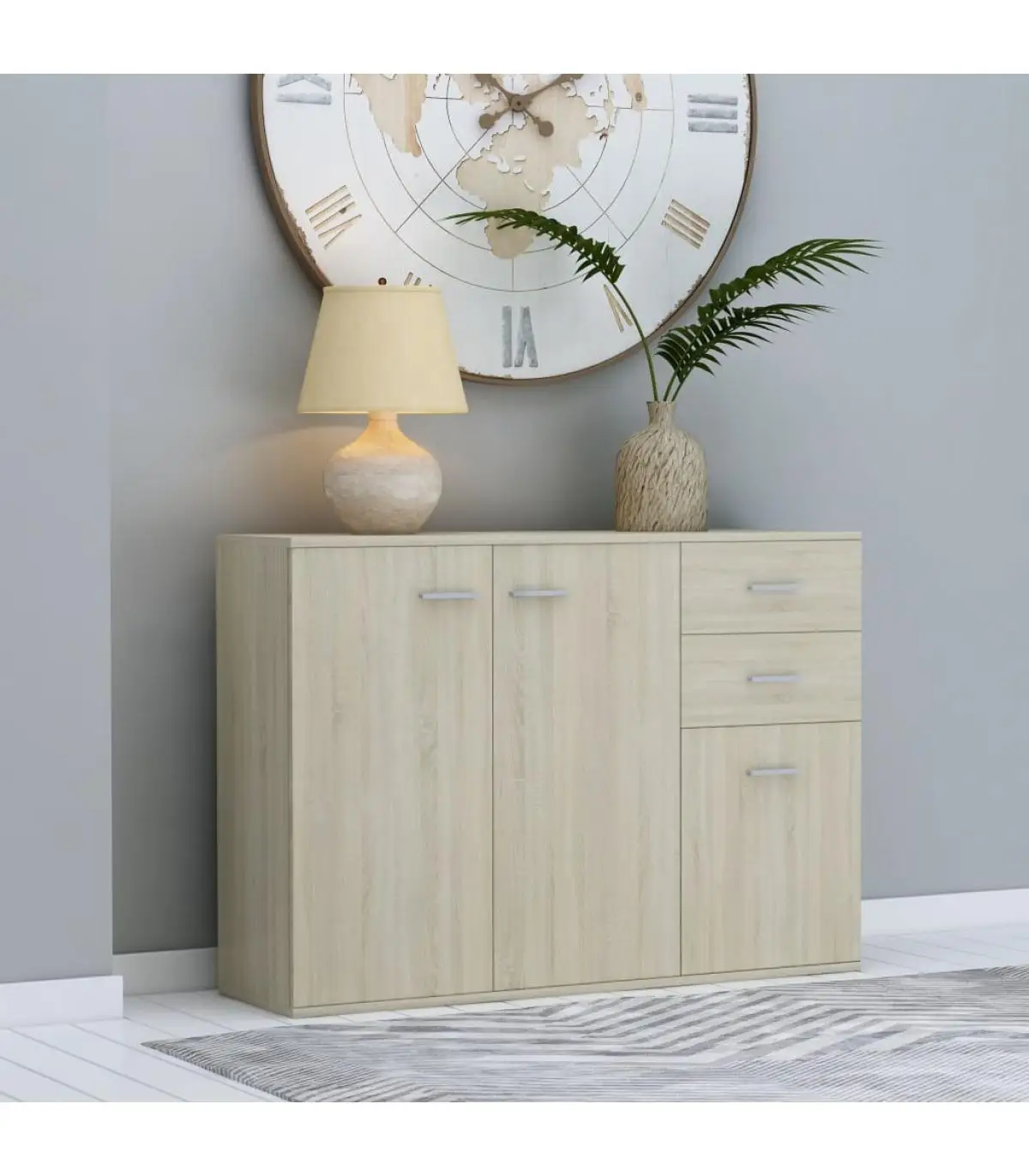 Sideboards Sonoma oak plywood 105x30x75 cm