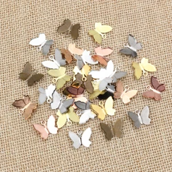 10-100pcs Metal Copper Butterfly Filigree Wraps Connectors Charm DIY Jewelry Accessories Findings Supplies For Jewelry