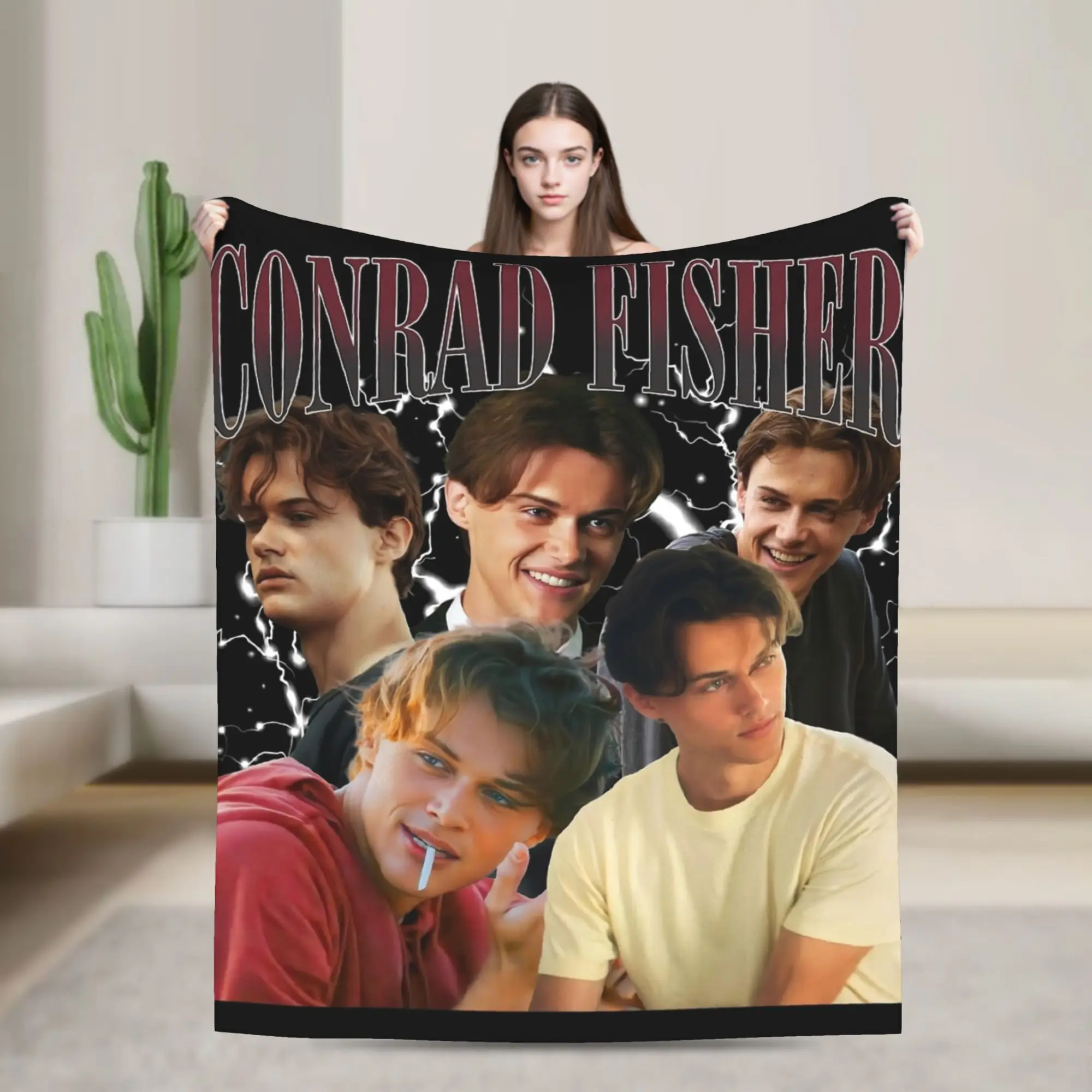 

Conrad Fisher The Summer I Turned Pretty Blanket Fleece Spring Autumn Portable Super Soft Throw Blanket for Home Couch Quilt